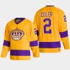 2022 alexander edler kings gold team classics throwback jersey