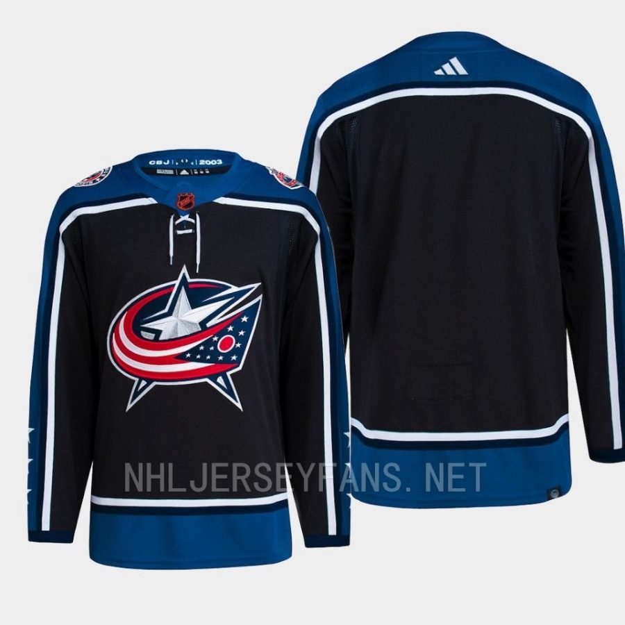 2022 blue jackets black reverse retro 2.0 authentic primegreen jersey