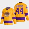 2022 mikey anderson kings gold team classics throwback jersey