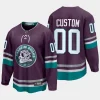 anaheim ducks custom 30th anniversary 2023 24 premier breakaway jersey purple