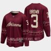 arizona coyotes josh brown desert night alternate 2022 23 premier breakaway jersey garnet