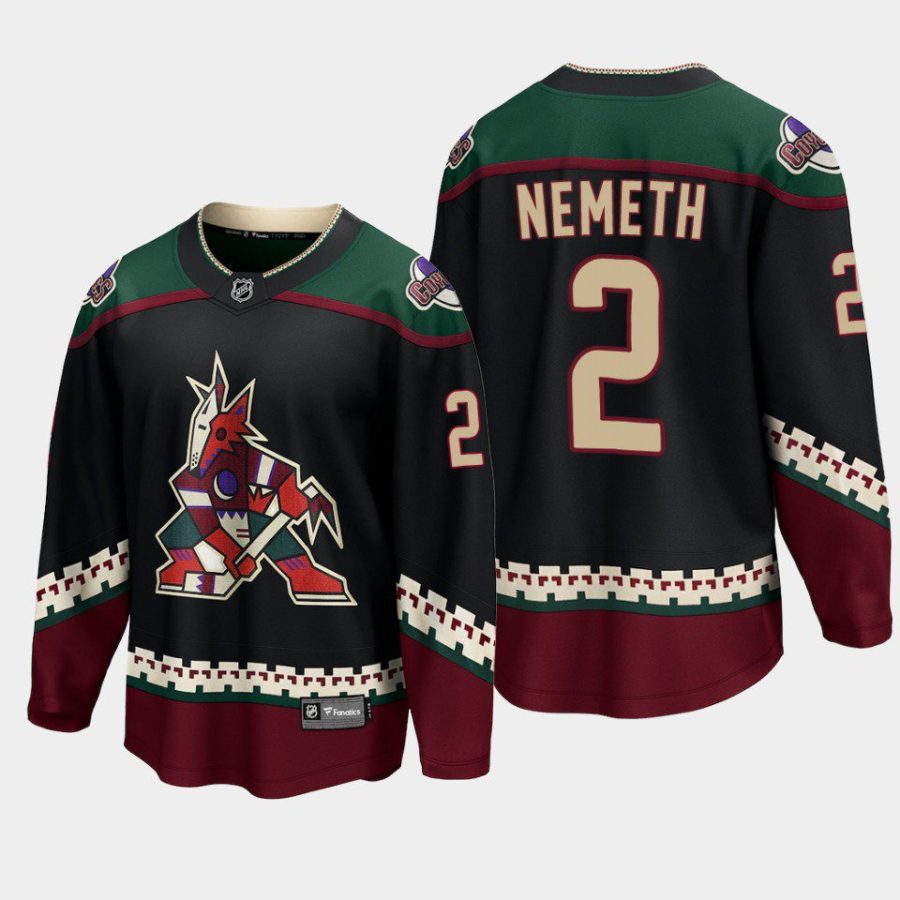 arizona coyotes patrik nemeth home 2022 breakaway player jersey black