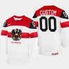 austria hockey custom 2022 iihf world championship home jersey white