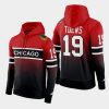 blackhawks jonathan toews red black reverse retro 2.0 special edition hoodie