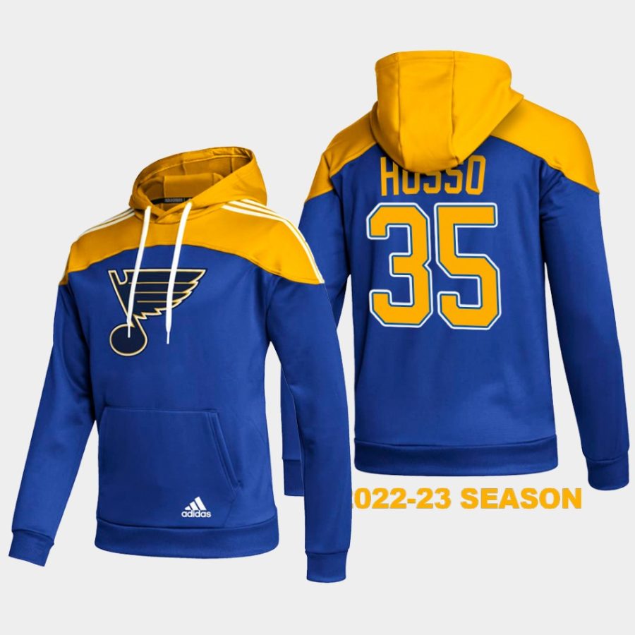 blues ville husso blue 2022 23stylish aeroready pullover hoodie