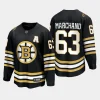 boston bruins brad marchand 100th anniversary 2023 24 premier jersey black