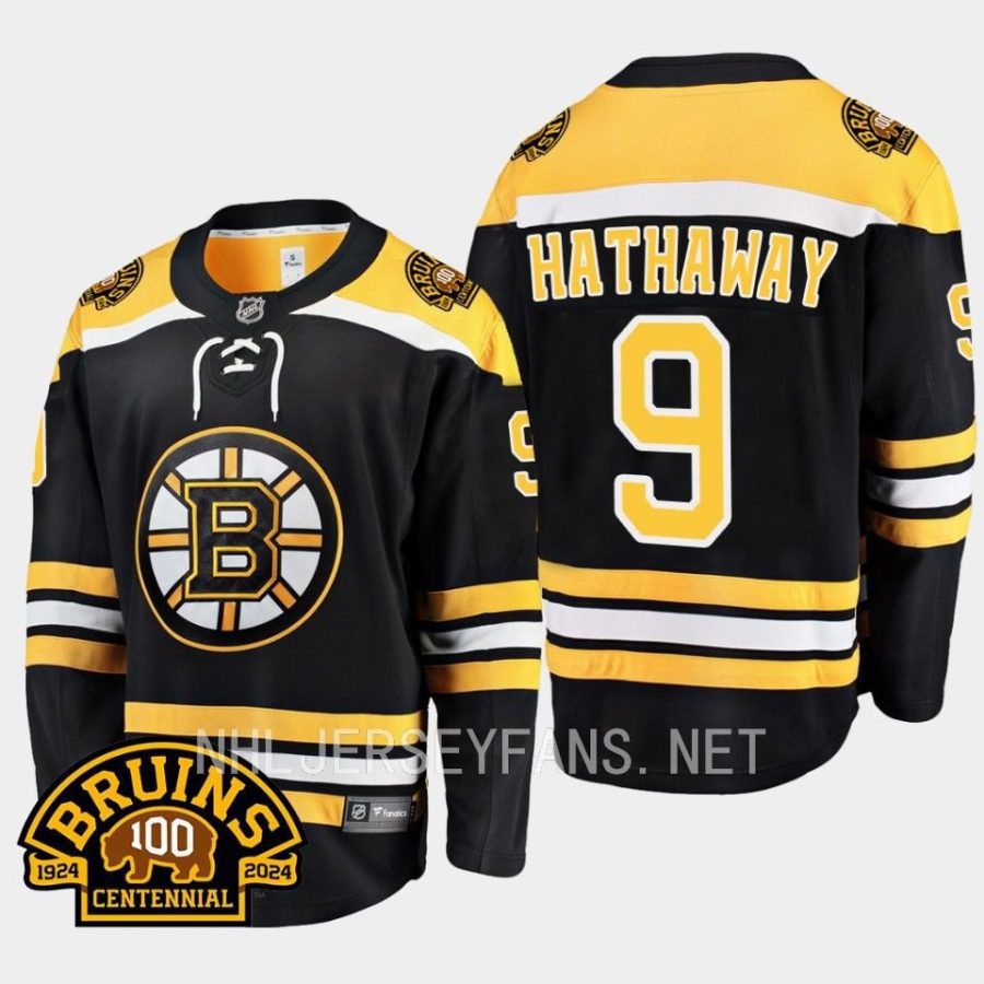 boston bruins garnet hathaway home breakaway player jersey black