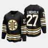 boston bruins hampus lindholm 100th anniversary 2023 24 premier jersey black