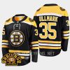 boston bruins linus ullmark 100th centennial 2023 24 home jersey black