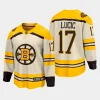 boston bruins milan lucic 100th anniversary 2023 24 premier breakaway player jersey cream