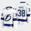 brandon hagel lightning white away player jersey