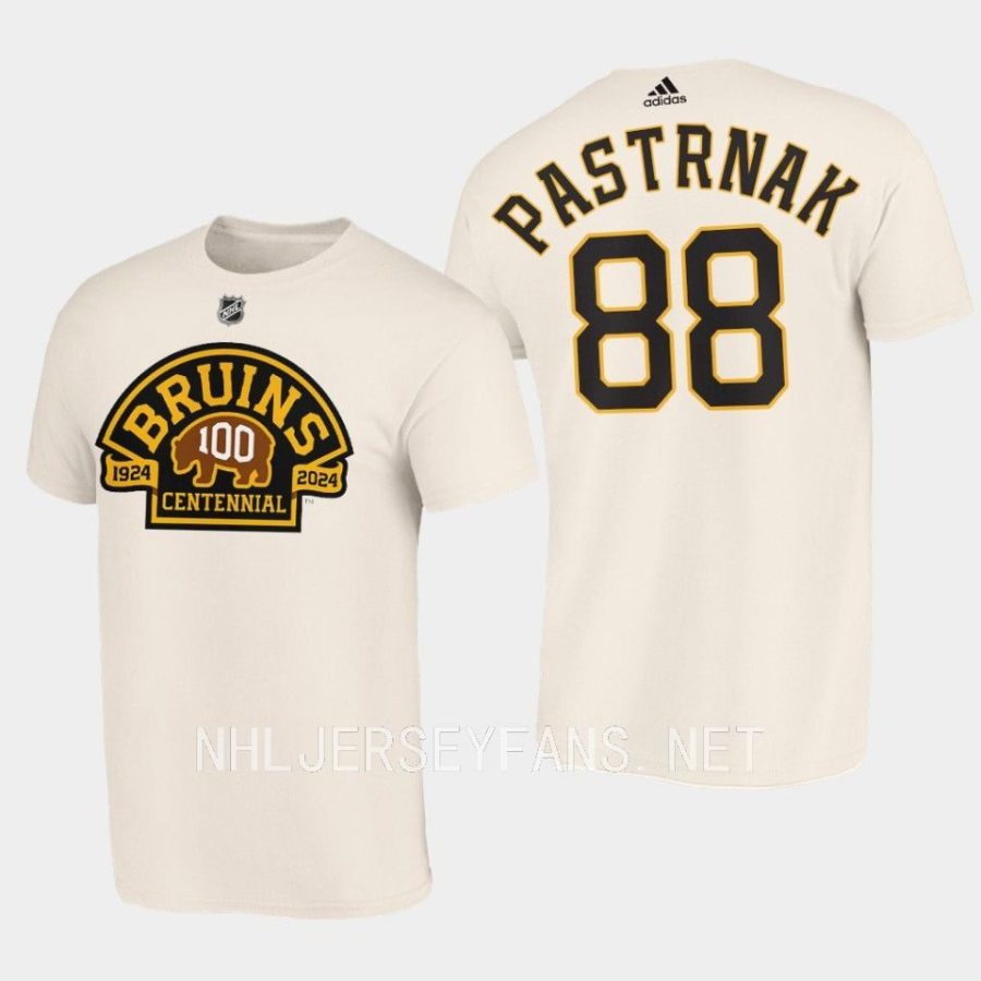 bruins david pastrnak cream 100th centennial t shirt