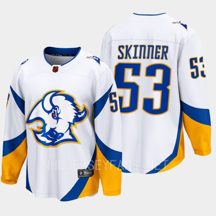 buffalo sabres jeff skinner special edition 2.0 2022 breakaway retro jersey white