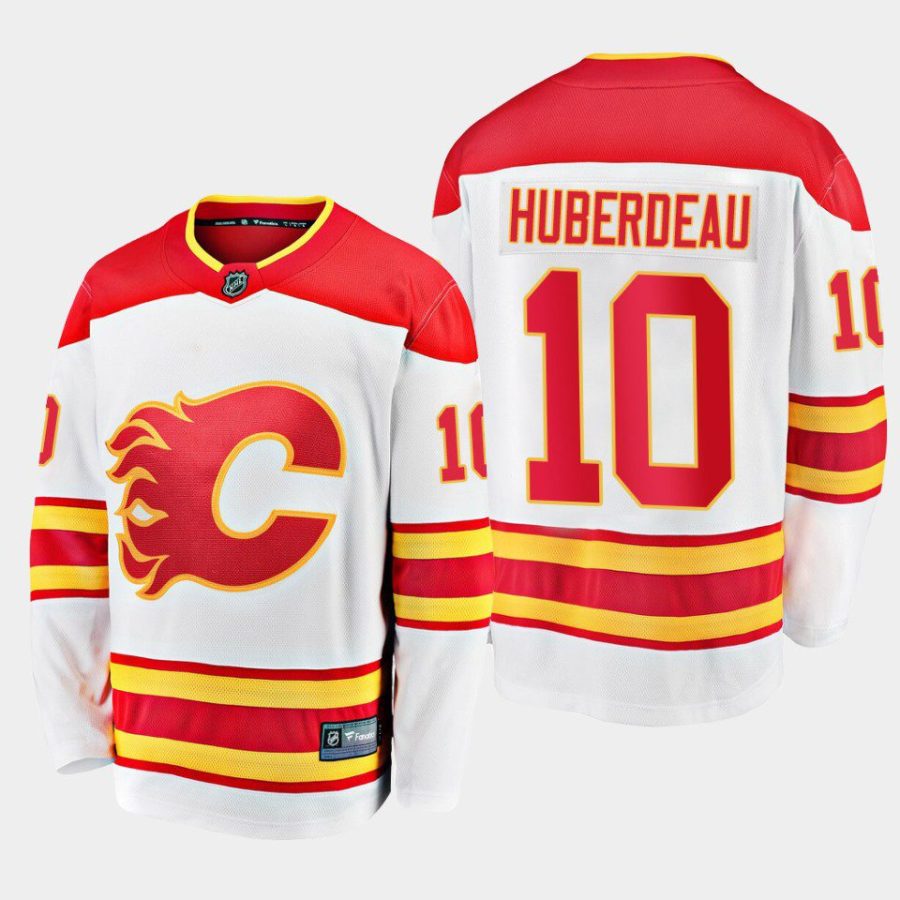 calgary flames jonathan huberdeau away breakaway player jersey white