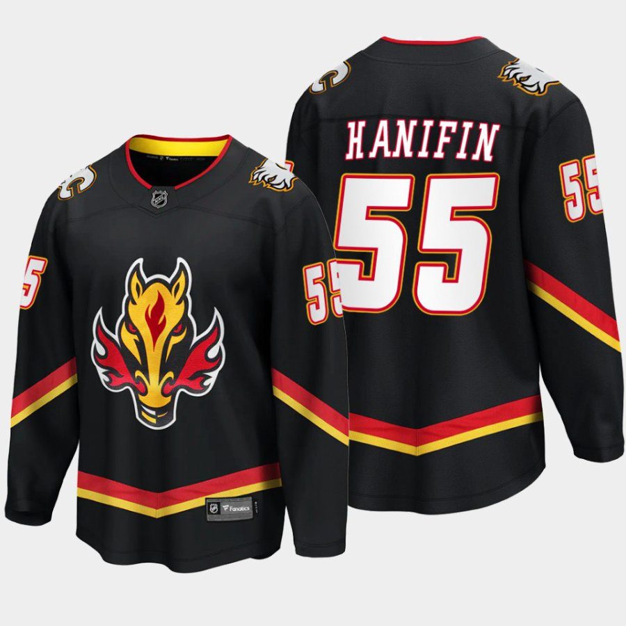 calgary flames noah hanifin alternate 2022 23 breakaway player jersey black