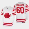 canada hockey chris driedger 2022 iihf world championship home jersey white