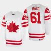 canada hockey dysin mayo 2022 iihf world championship home jersey white