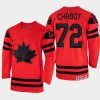 canada hockey thomas chabot 2022 iihf world championship away jersey red