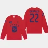 canadiens cole caufield red long sleeve ovo x nhl t shirt