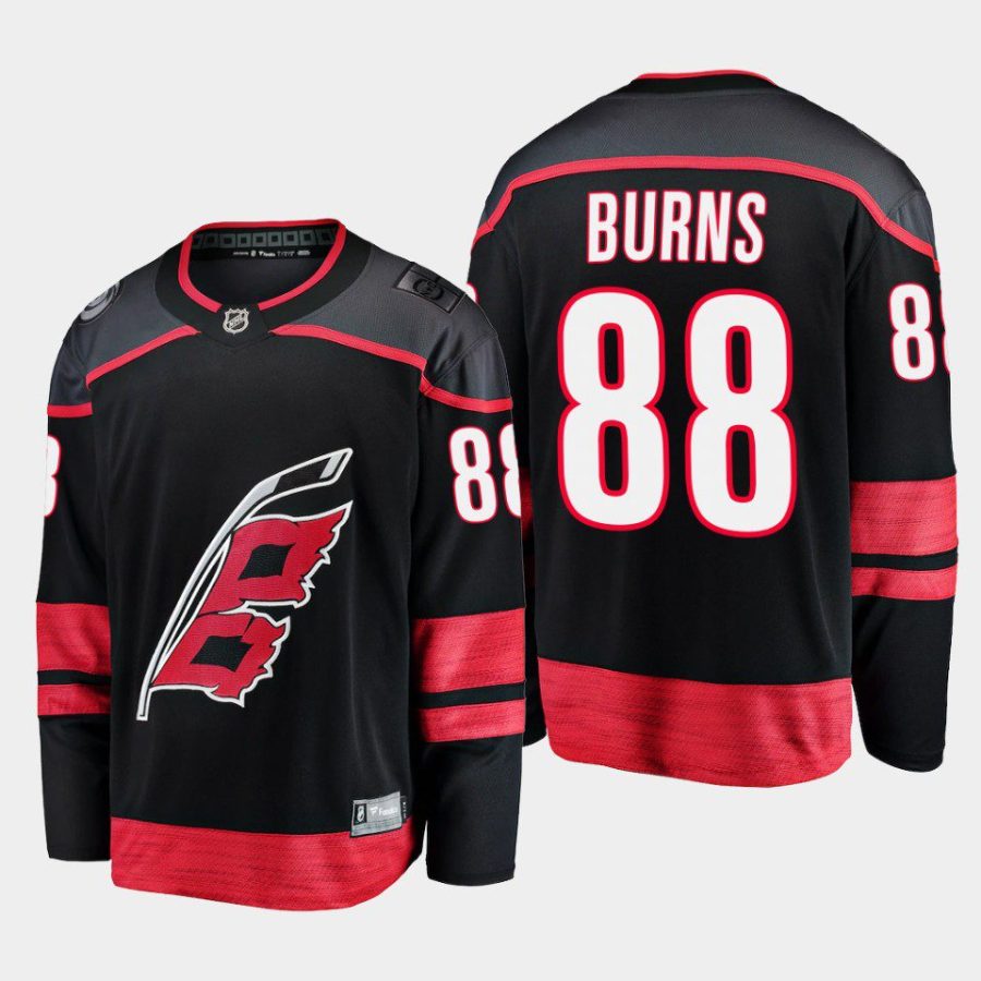 carolina hurricanes brent burns primary home 2022 23 breakaway player jersey black