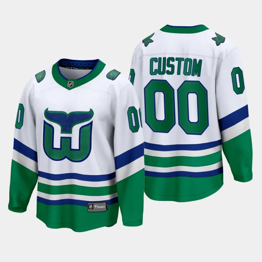 carolina hurricanes custom whalers premier breakaway jersey white