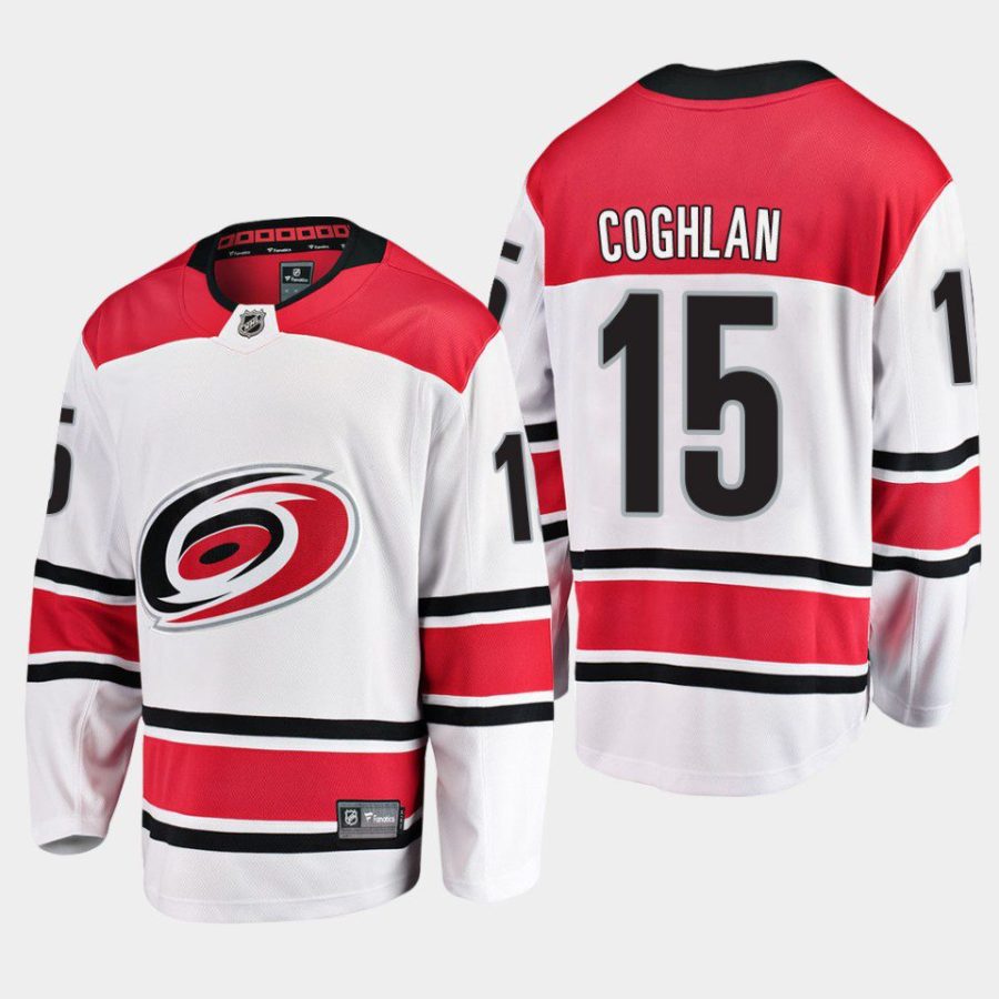 carolina hurricanes dylan coghlan away 2022 breakaway player jersey white