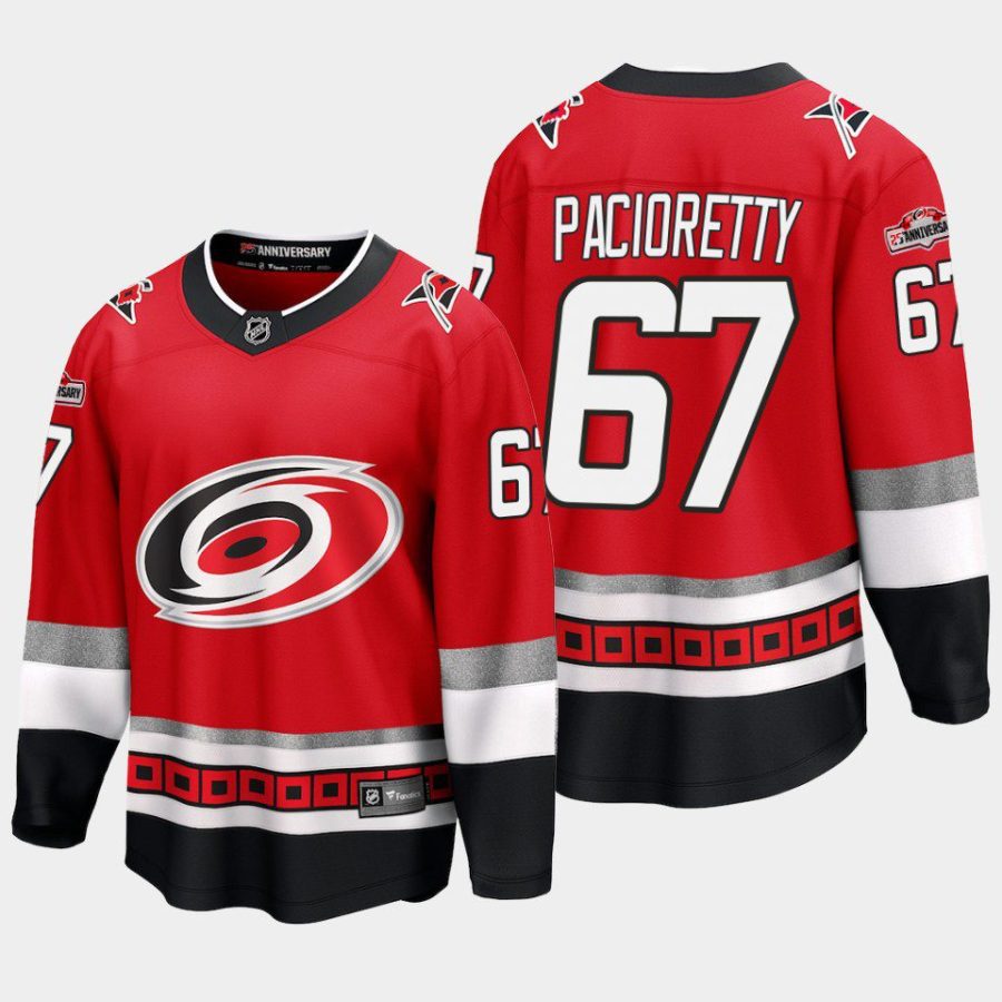 carolina hurricanes max pacioretty 25th anniversary premier jersey red