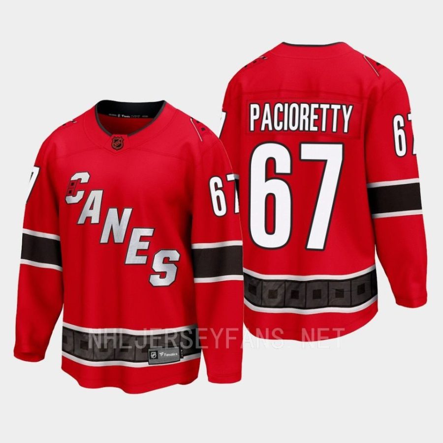 carolina hurricanes max pacioretty special edition 2.0 2022 breakaway retro jersey red