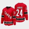 carolina hurricanes seth jarvis special edition 2.0 2022 breakaway retro jersey red