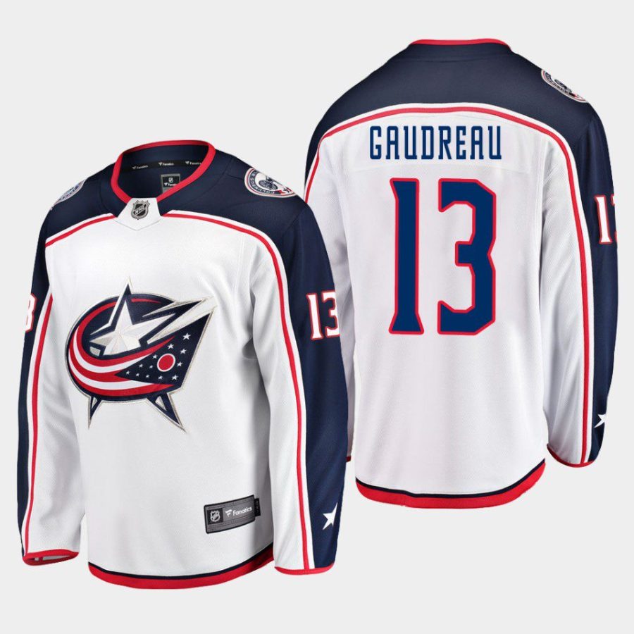 columbus blue jackets johnny gaudreau away 2022 breakaway player jersey white