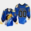 custom penguins blue throwback heinous third jersey