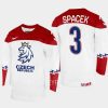 czech republic david spacek 2023 iihf world junior championship jersey white