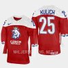 czech republic jiri kulich 2023 iihf world junior championship jersey red