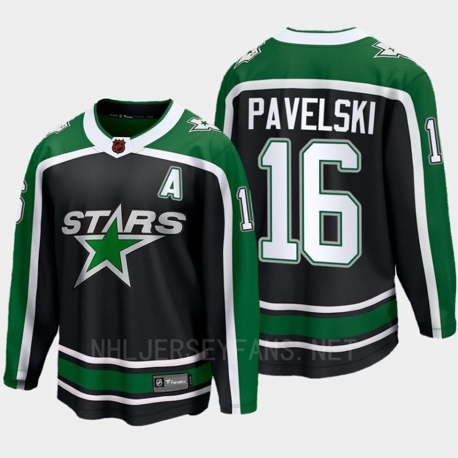 dallas stars joe pavelski special edition 2.0 2022 breakaway player retro jersey black