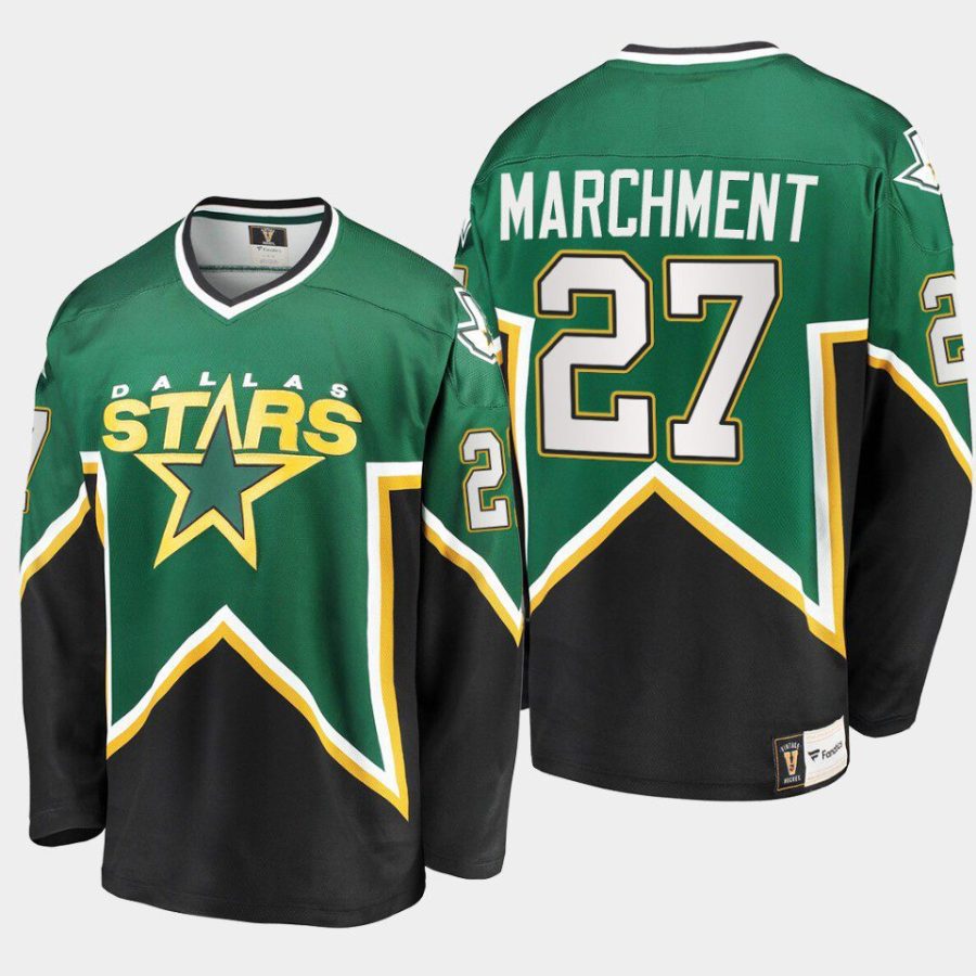 dallas stars mason marchment heritage classic breakaway player jersey green