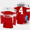 denmark hcokey victor cubars 2023 iihf world championship away jersey red