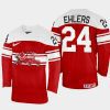 denmark hockey nikolaj ehlers 2022 iihf world championship away jersey red