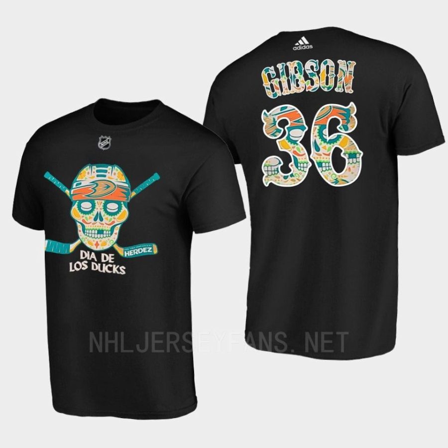 ducks john gibson black dia de muertos night tee