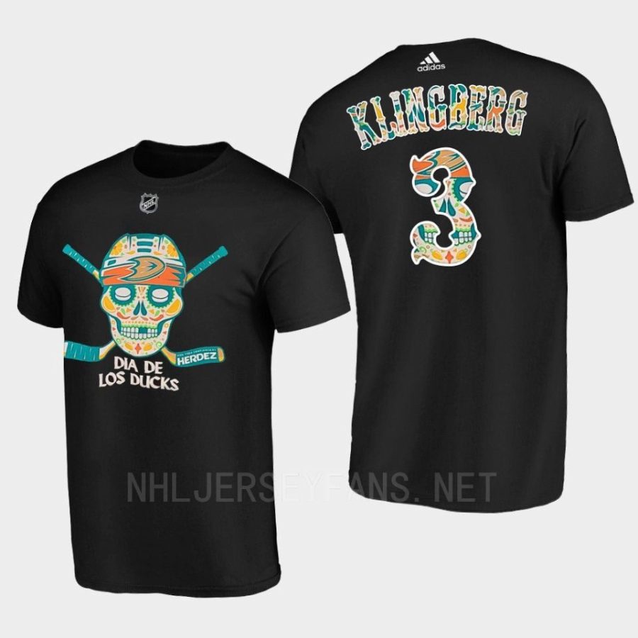 ducks john klingberg black dia de muertos night tee