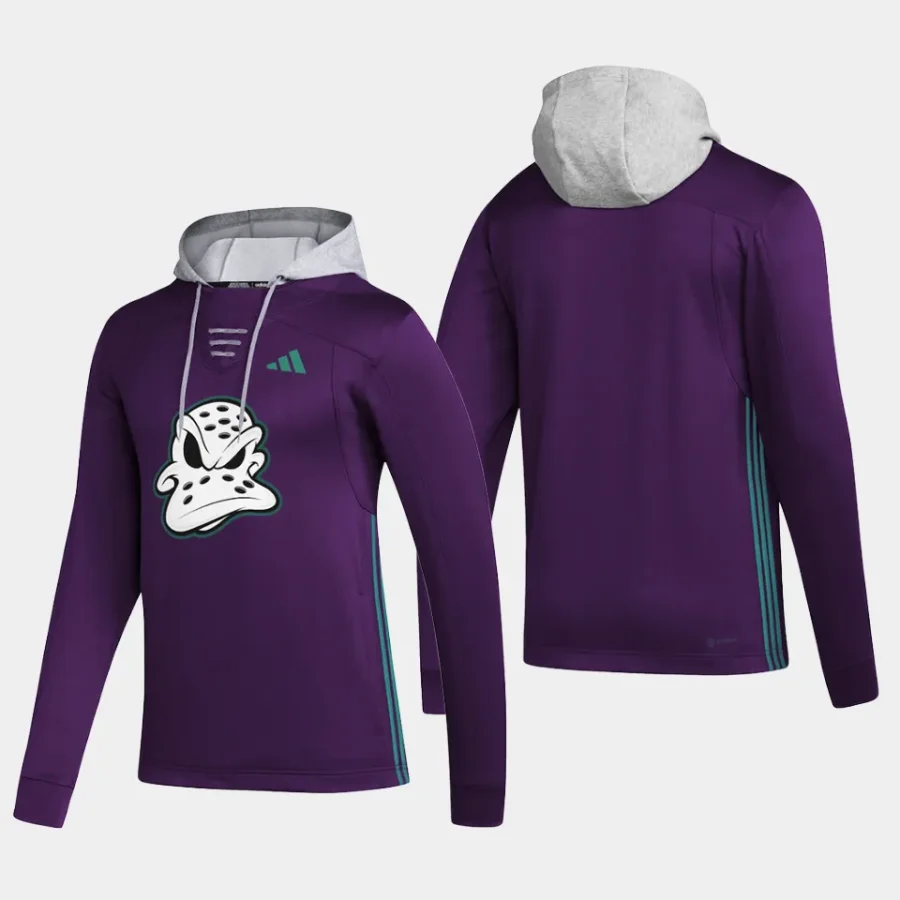 ducks men purple refresh skate lace pullover hoodie