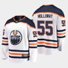 edmonton oilers dylan holloway away breakaway player jersey white