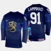 finland hockey juho lammikko 2023 iihf world championship men away jersey navy