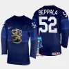 finland hockey mikael seppala 2023 iihf world championship men away jersey navy