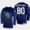 finland hockey saku maenalanen 2022 iihf world championship away jersey navy