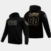 flames custom black gold pullover hoodie