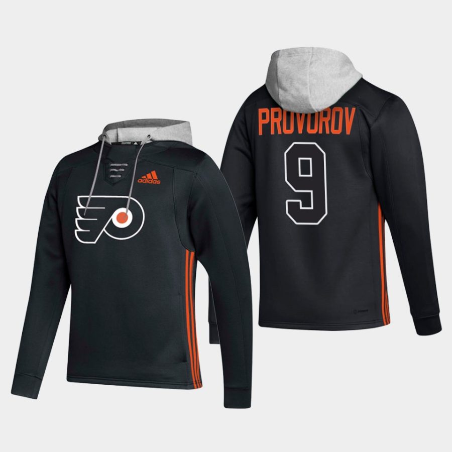 flyers ivan provorov black skate lace up hoodie