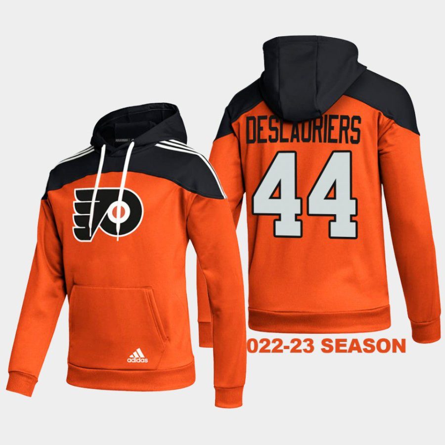 flyers nicolas deslauriers orange 2022 23stylish aeroready pullover hoodie