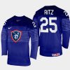 france hockey nicolas ritz 2022 iihf world championship away jersey navy