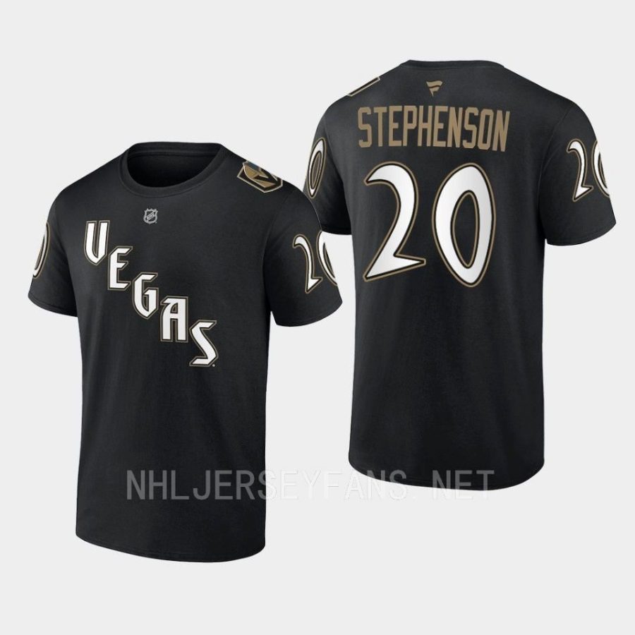 golden knights chandler stephenson blackname number 2022special edition 2.0 t shirt