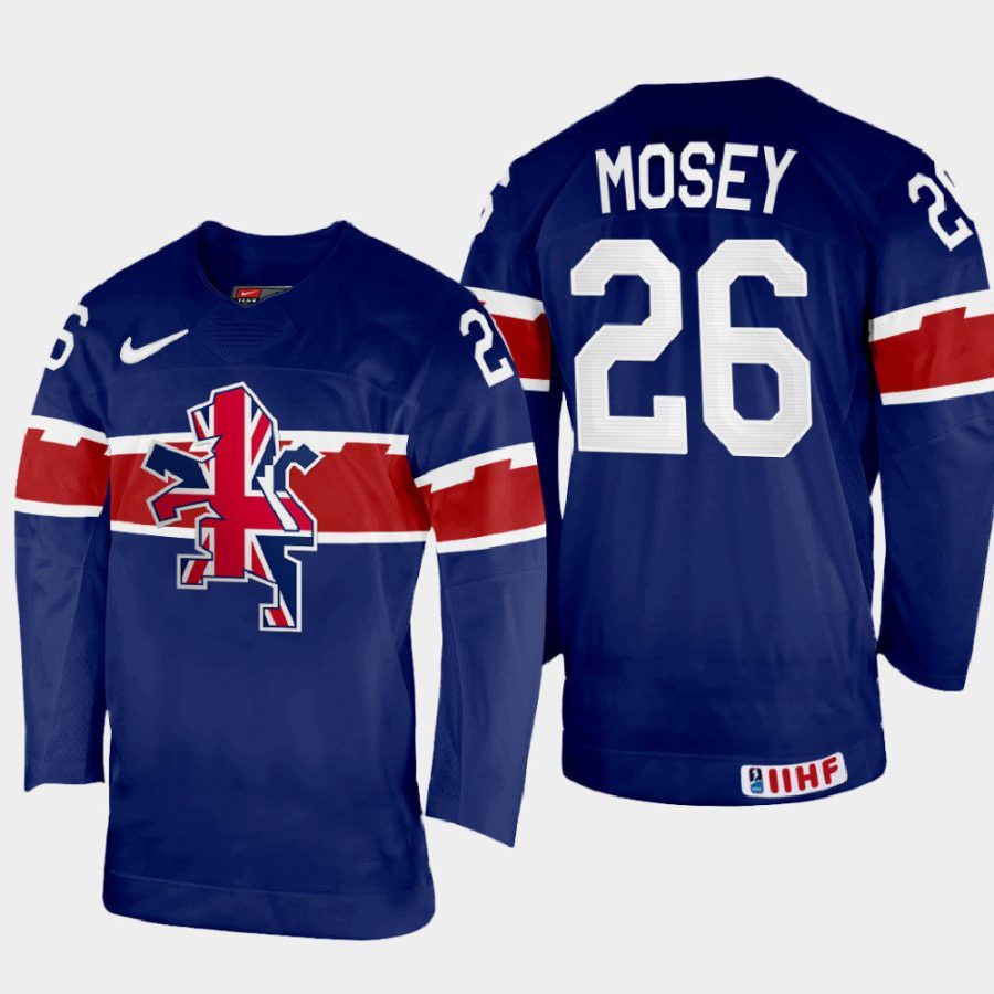 great britain hockey evan mosey 2022 iihf world championship away jersey navy